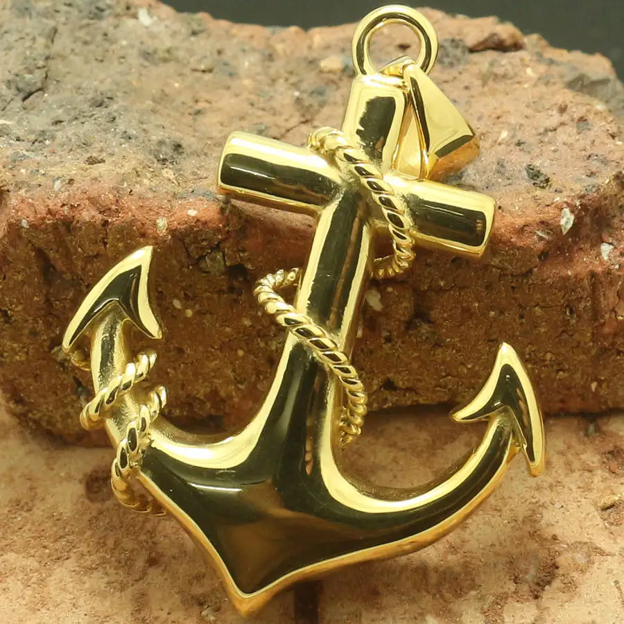 316L Stainless Steel Cool Punk Gothic Anchor Newest Pendant