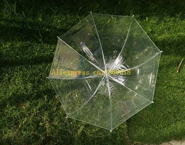 

200pcs/lot Free Shipping 34" Big Clear Cute Bubble Deep Dome Princess Umbrella Mushroom transparent umbrella