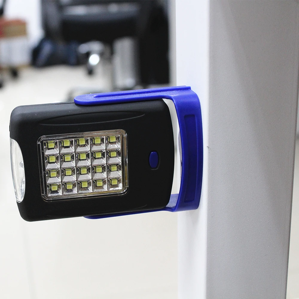 Portable Mini Flash Light Emergency Lantern 20 SMD + 3 LED Camping Flashlight Hand Torch Hanging Lamp with Magnet