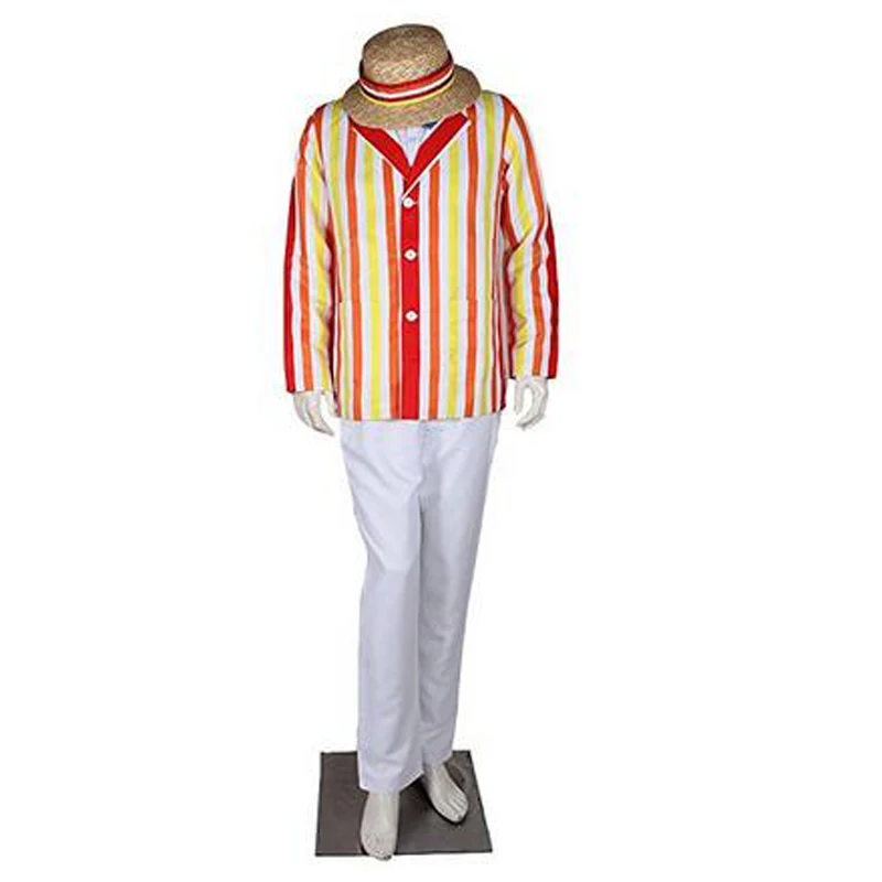 

2019 High Quality halloween costume for adult men Mary Poppins Bert cosplay costume movie character Dick Van Dyke costumes