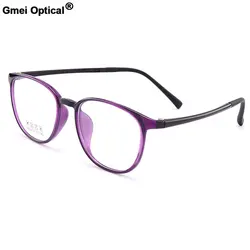 Gmei Optical Urltra-Light TR90 Round Full Rim Optical Eyeglasses Frame Women Plastic Myopia Presbyopia Spectacles 6 Colors M2004