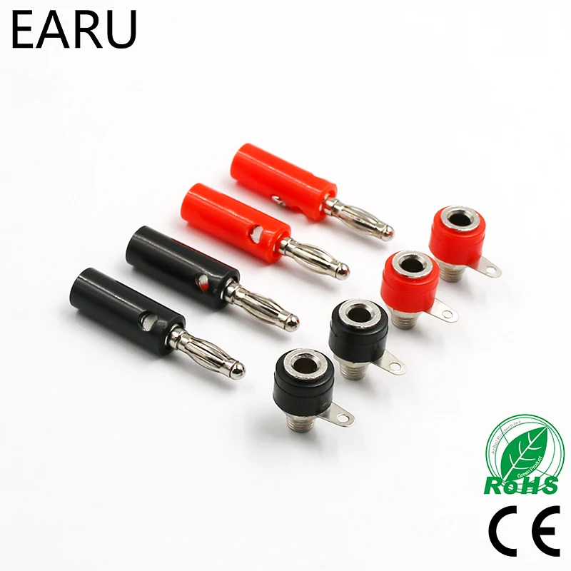 1set Male And Female J072 4mm Banana Plug Male And Female To Insert Connector Banana Pin DIY Model Parts