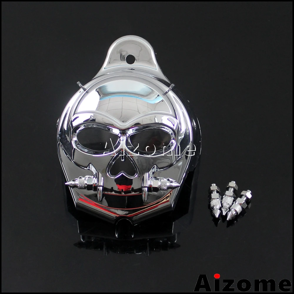 1x Chrome Horn Cover For Harley Motorcycle Cowbell Horn Cover 1995-2016