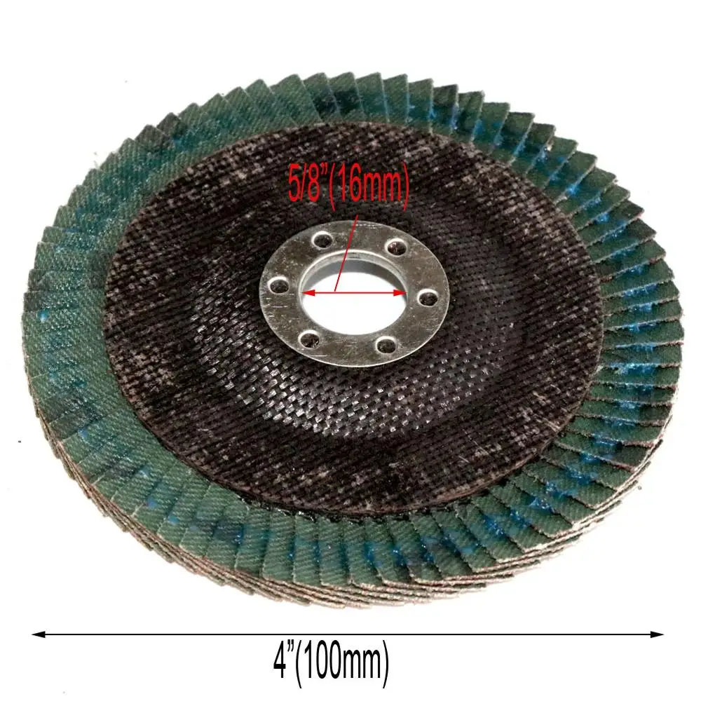 10PCS Professional Flap Discs 100mm 4 Inch Sanding Discs 60/80/120/240/320 Grit Grinding Wheels Blades For Angle Grinder