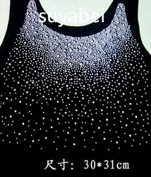 2 pz/lotto Lucido hot fix strass motif per la maglia hot fix strass motif hot fix pietre di strass ferro su patch