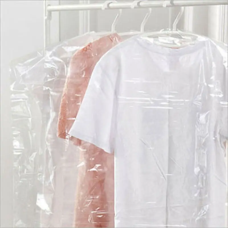 20pcs Plastic Clothes Dust cover Mens Womens Clothes Garment Suit Jacket Clear Storage Cover Protector Bag