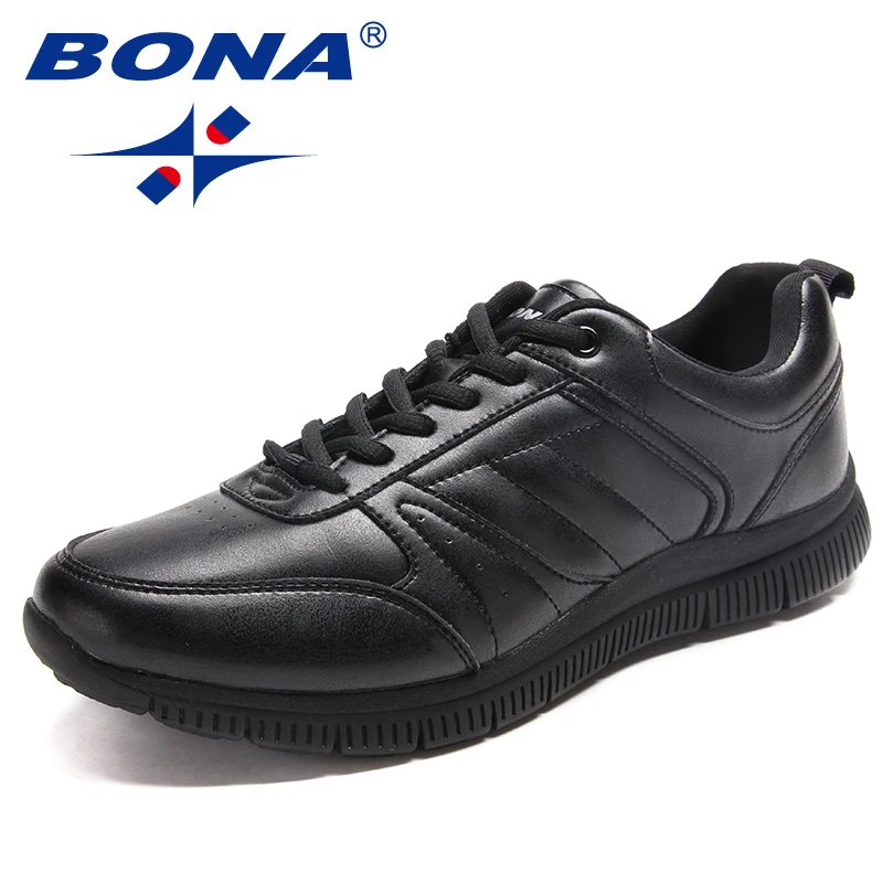 BONA-zapatos informales con cordones para hombre, zapatillas planas de microfibra, cómodas, ligeras y suaves, envío rápido