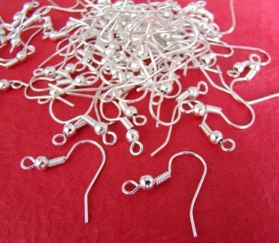 

Free Shipping! 500pcs Plated metal French Earring Hook, Silver Color 18mm