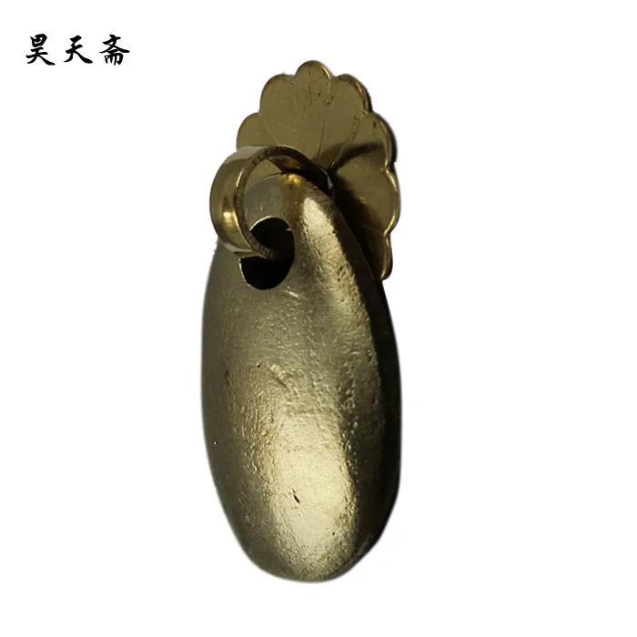 [Haotian vegetarian] Chinese antique bronze drawer handle copper handle HTE-208 clamshell classic