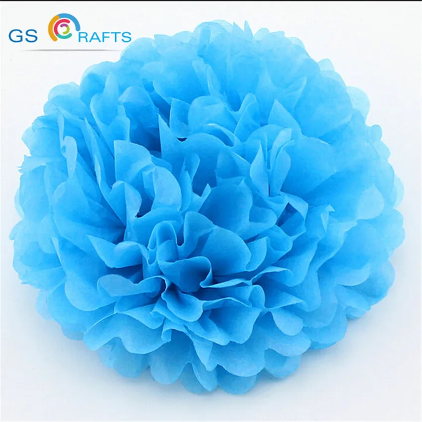 1PCS DIY6''(15CM)  Pompon Tissue Paper Pom Poms Kissing Balls For Home Decoration Festive Party Supplies Wedding Favors