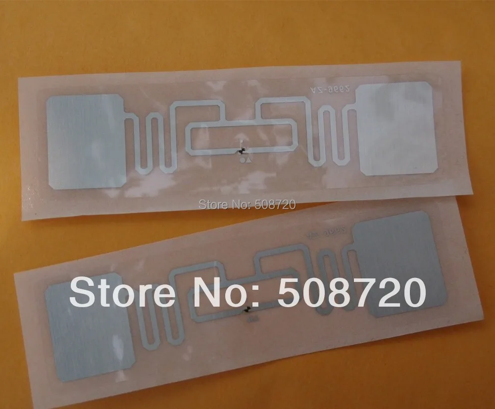 Alien H3 73.5X21.2Mm Uhf Rfid Adhesive Tag Rfid Label 500 Stks/partij Gratis Verzending