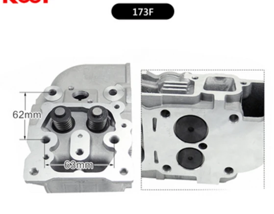 Air-cooled Diesel Generator Accessories 170F 178F 173FA  186FA 188F 186F 178FA 192F Cylinder Head Assembly