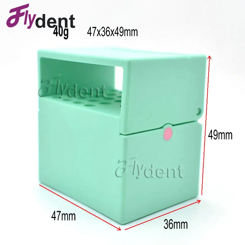 

Dental Disinfection Endo Files 20holes Random Color Holder Box Autoclave Sterilizer Case Burs For Oral Care Tools