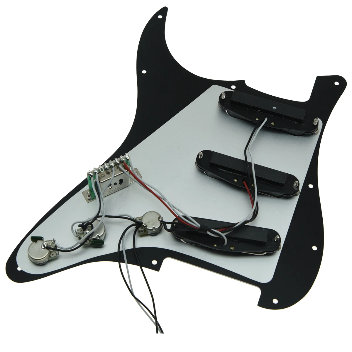 KAISH Various Loaded SSS Pickguard for Strat Prewired ST Pickguard with Pickups for Strat Fits for Fender