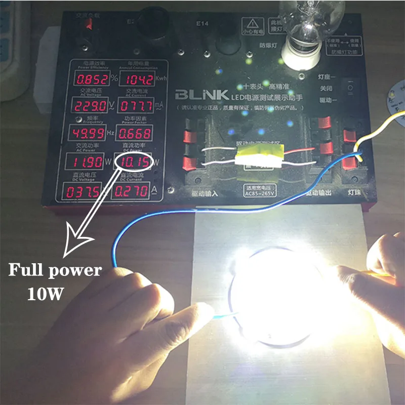 Imagem -06 - Diodo de Led 10w Cob Smd Lâmpada de Luz a Bordo com Driver de Led Embutido para Lâmpada de Luz Refletora Lâmpadas para Reparo Diy