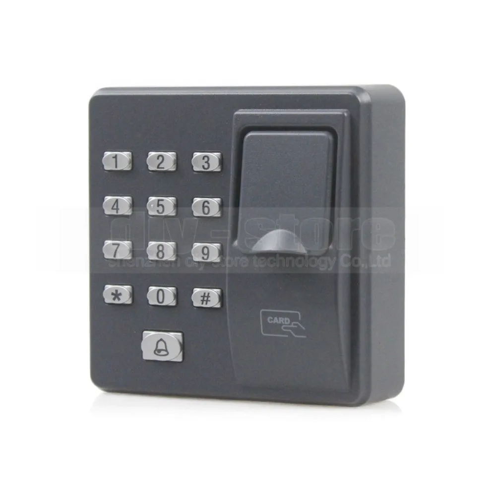 DIYSECUR Biometric Fingerprint RFID 125KHz Password Keypad Door Access Control System Kit + Electric Bolt Lock + Remote Control