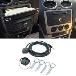 Aux in Input Stereo-Adapter Cable Lead Mp3 Removal Keys for -Focus Mk2 Connect Mk1 Transit Fiesta 6000CD