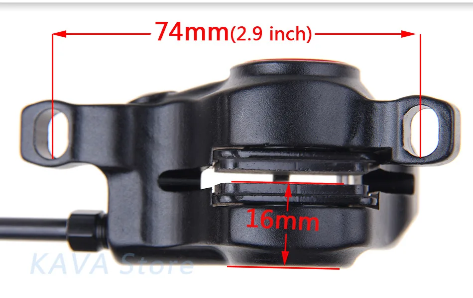 ZOOM HB 875 Hydraulischer Bremshebel Vorne 800 / Hinten 1400 mm für Mountainbike MTB Fahrrad Scheibenbremse Klemmbremse Bremsbeläge Bestseller 2019 – Detail 6