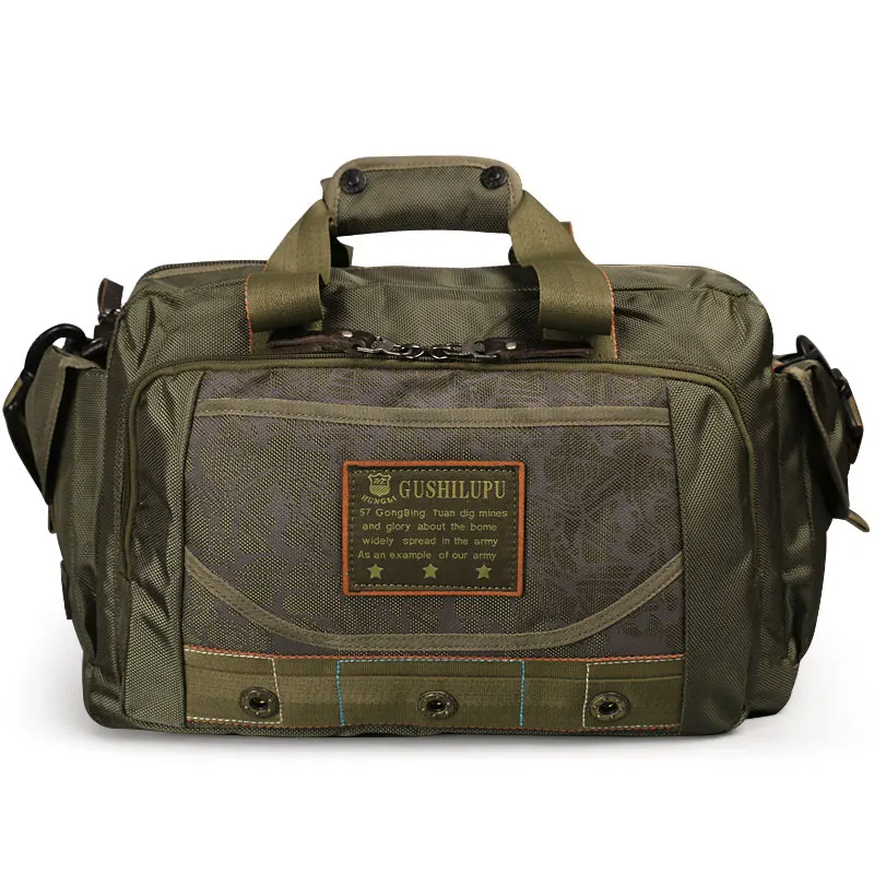 Ruil Men Camouflage Outdoors Travel Bag Portable Oxford Cloth Waterproof Shoulder Leisure Bags