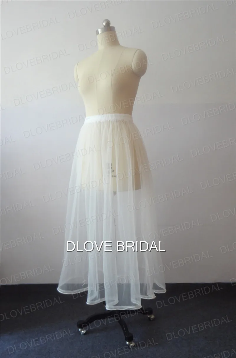 DLOVE BRIDAL Petticoat Buddy Wedding Dress Soft Tulle Gather Skirt Underskirt Save You From Toilet Water Drop Shipping