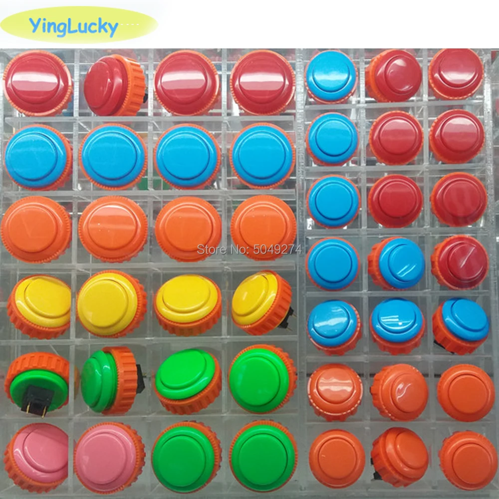 

1pcs OBSN-30 original sanwa botón sanwa nut 24mm 30mm sanwa button with the button has arcade game cartridge