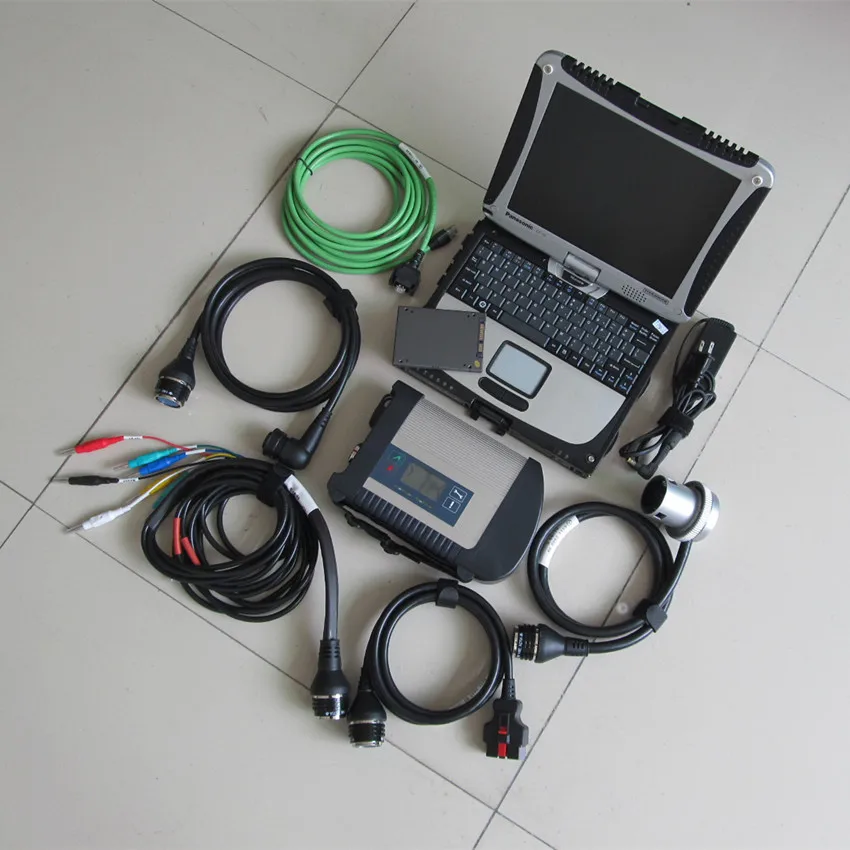 

Mb Star Diagnostic Tool c4 Sd Connect Ssd Newest Software Windows10 Laptop CF19 I5 Toughbook Touch Screen Ready to Work
