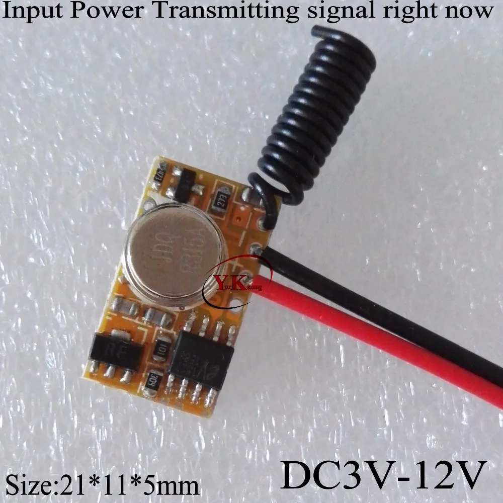 Alarm system Remote Transmitter Input Power transmitting Signal 3V 3.7V 5V9V 12V TX PCB 12V 2CH Relay Contact Mini Remote Switch