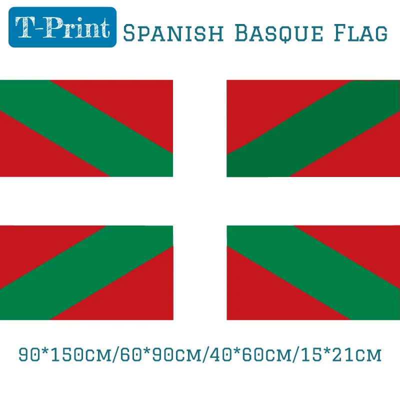 

90*150cm/60*90cm/40*60cm/15*21cm Flying The Spanish Basque Flag Union Home Decoration Spain