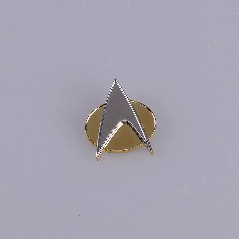 ST Badge Star ของที่ระลึก Treks The Next Generation โลหะ Badge Pin & Rank Pip/Pips 6Pcs ชุดคอสเพลย์ prop