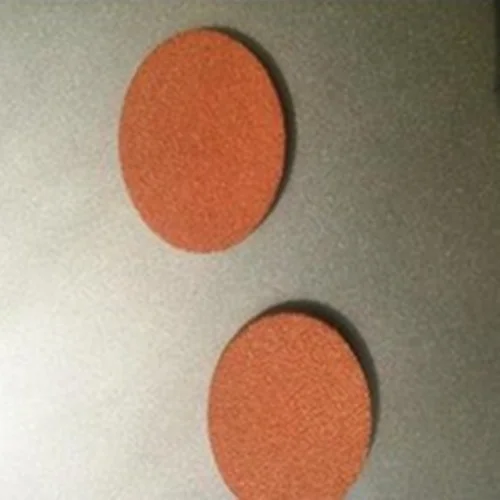 Custom round porous foam copper, aluminum ,titanium battery electrode, copper thermal