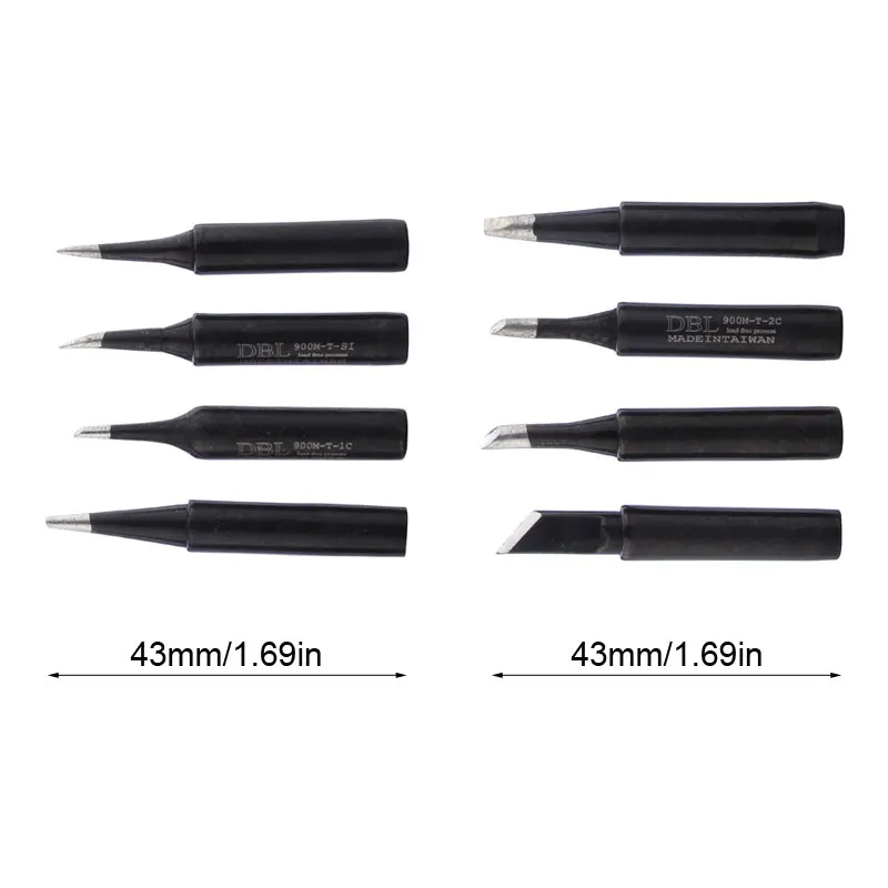 13pcs/lot 900M-T Soldering Iron Tips Black Lead-Free Solder Tips Sting BGA Soldering Station Rework Tools