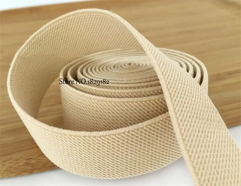 20mm Double-Sided Thickened Twill Elastic Belt 4 Meters Trousers Skirt Waistband Elastic Belt Garment Accessories Rubber Band