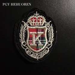 PGY Army School Badge Embroidered Patches for Clothes Applique Iron on Clothes A-level Washable Stickers Patches Decorations