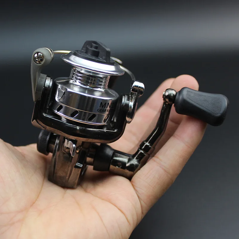 1Pc Mini100 Pocket Spinning Fishing Reel Alloy Material Gear Ratio 4.3:1 Left and Right Hand Carp Fishing Wheel Peche Pesca Tool