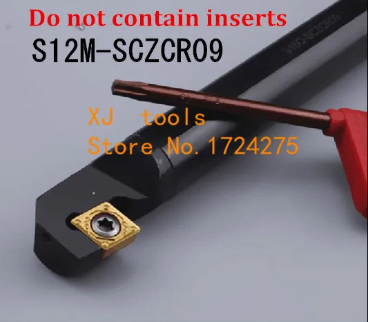 S12M-SCZCR09 93 Độ Chuyển Nội Bộ Công Cụ Chủ Để Đối CCMT09T304 CCMT09T308 Chèn Nội Bộ Nhàm Chán Bar Máy Tiện