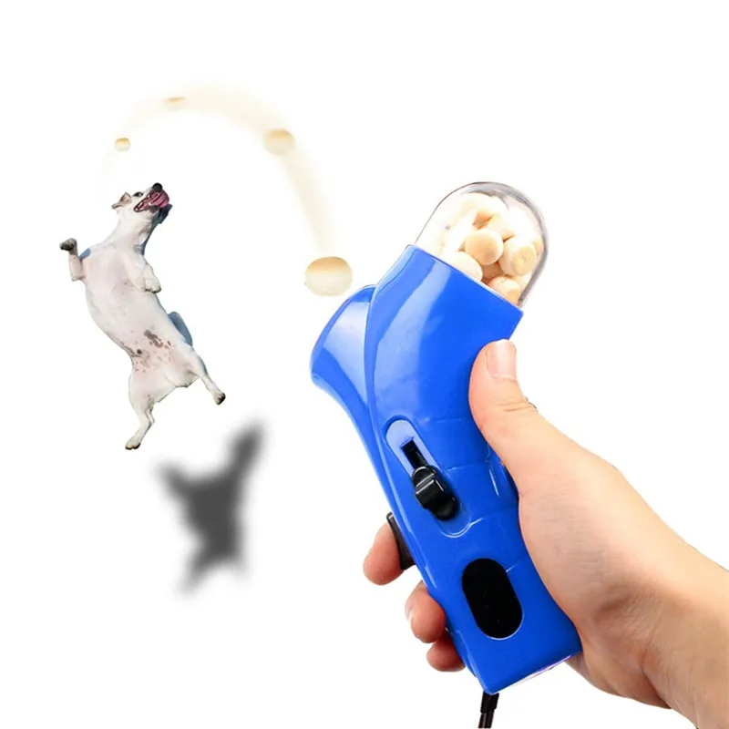 Pet Interactive Toy Jump Playing Dog Food Treat Launcher Pet Dog Puppy Snacks Food Catapult Feeder Outdoor Training Accessories