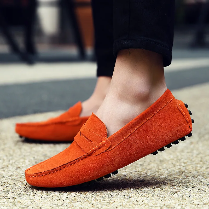 mens shoes fashion men loafers spring autumn moccasins men genuine leather walking shoes men\'s flats shoes Zapatos Hombre