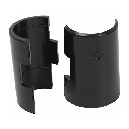 Wire Shelving Shelf Lock Clips for Dia.22m Tube,Shelving Split Sleeves Lock Metal Rack Locking Plastic Clips(4 Pairs)