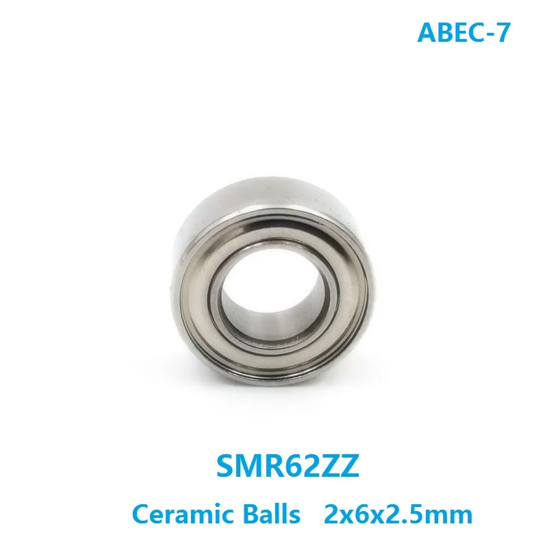 

6pcs/10pcs SMR62ZZ SMR62 ZZ 2x6x2.5mm ABEC-7 Stainless Steel hybrid Si3n4 Ceramic bearing fishing reel bearing 2*6*2.5mm MR62