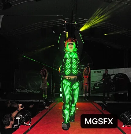 LED Costume / LED suit / LED Clothes / LED Dress / Light up dance costume / Luminous clothing