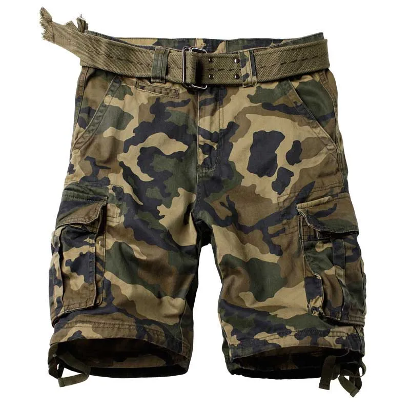 Military Army Shorts Cargo Men Summer Streetwear Hip Hop Camouflage Loose Casual Plus Size Cotton Shorts Boardshorts Streetwear