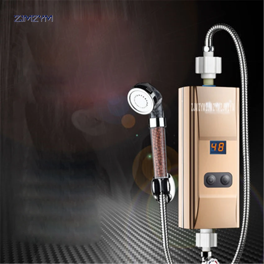 DLH-RM02 Bawah aliran inlet air keran air panas tankless instan Dapur pemanas air pemanas Listrik kran shower mandi Pemanas