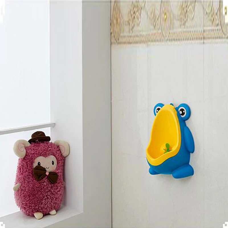 Frog Baby Boy Potty Toilet Urinal Kids Travel Potty Training Frog Children Stand Vertical Penico Pee Infant Toddler Wall-Mounted