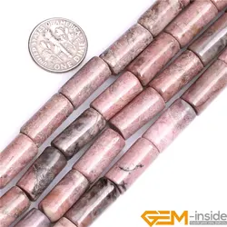 8x16mm, 4x13mm Column Tube Assorted Natural Stone Beads DIY Loose Beads For Jewelry Making Strand 15 Inch Wholesale