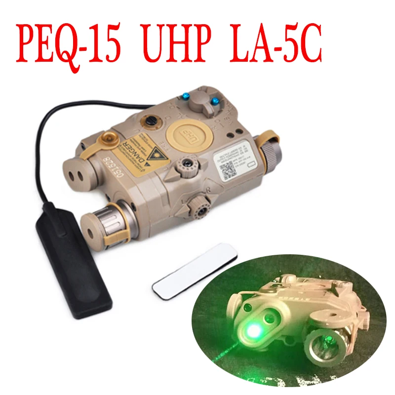 Element airsoft LA-5C PEQ 15 UHP Appearance Green/IR Laser and flashlight (EX419)