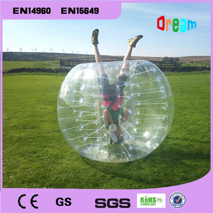 Aufblasbarer Körper Zorb Ball Bumper Ball 1,2 m PVC Loopy Ball Bubble Soccer Bubble Football Bubble Ball Anzug