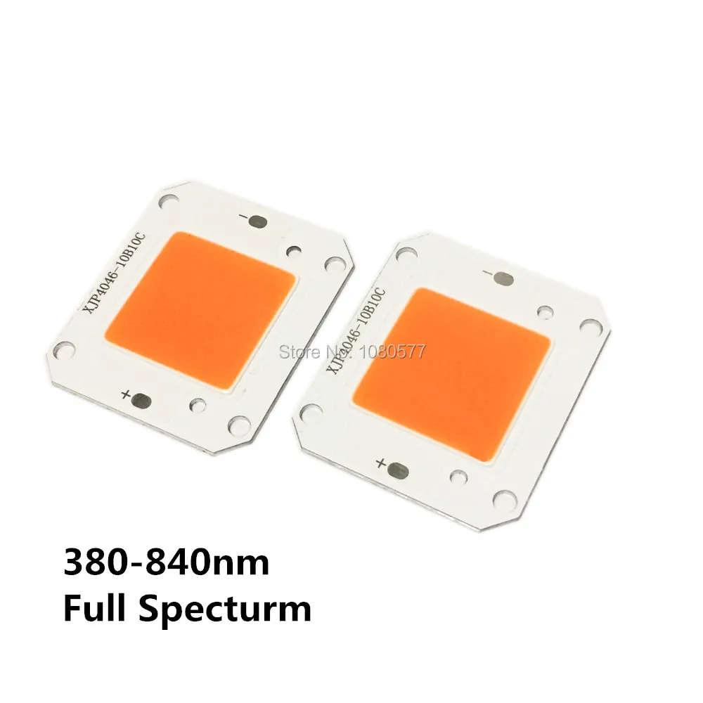 50W COB Lights High Power LED Chip DC12V DC32V White Warm White Cold White Full Spectrum 3000K-30000K 380-840nm Light Beads