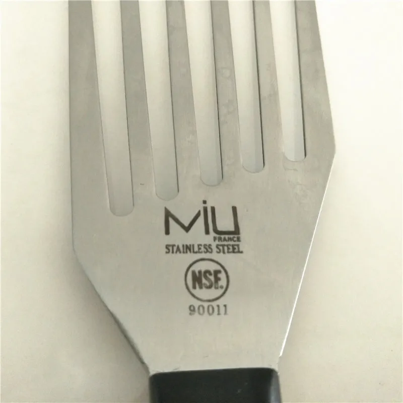 MIU France Stainless Steel Slotted Turner, 3-1/2 by 11-1/2-Inch-large stock