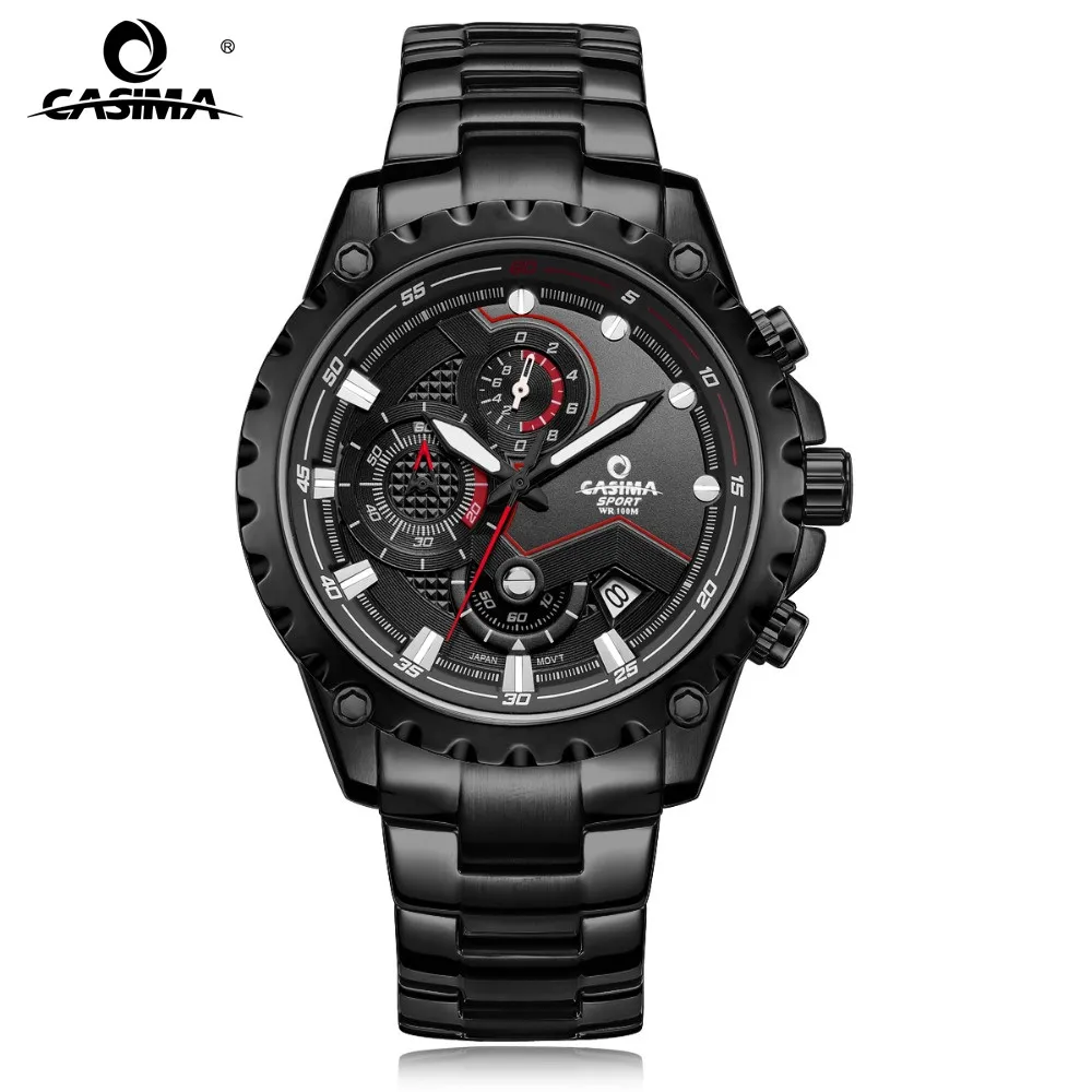 CASIMA Sport Men  Quartz Wrist Watches Luminous Waterproof Watch Men Multifunction Calendar Display Zinic Alloy Case #8203