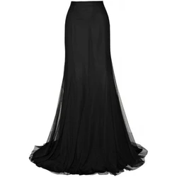 New Arrival Mermaid Tulle Skirt Custom Made Floor Length Full Length Skirt Long Maxi Black Tutu Skirts Women